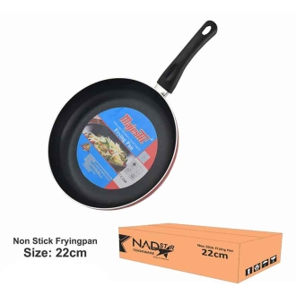 Nadstar Frypan 22CM Nonstick Interior For Low Fat Healthy Cooking Stainless Steel Fitting Extra Heavy Ceramic Gas  Electric & Hob FP22