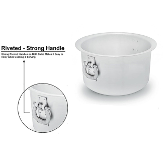 Nadstar Aluminium Sufuria 4pcs with Lid & Handle 55L 65L 75L 85L Cookware Set Tope Cooking Pot for Commercial Use - Gauge 7 & 8 Kitchen Heavy Duty Tapela