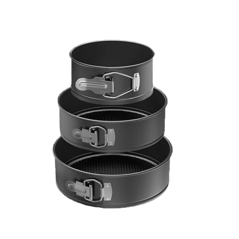 Decakila Spring Foam 3Pcs Nonstick Cake Pans Leakproof Round Cake Pan Set Bakeware Cheesecake Pan Kmtt078B 1 Decakila Spring Foam 3Pcs Nonstick Cake Pans Leakproof Round Cake Pan Set Bakeware Cheesecake Pan Kmtt078B