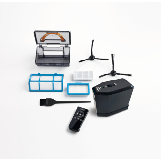 Kenwood Smart Robot Vacuum Cleaner 2-in-1 Vacuuming Smart Drop Proof Technology Virtual Wall Ideal for Pet Hair Hard Floor and Carpet 0.5 Suction Power super silent 65 VRP10.000BK