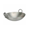 Nadstar Aluminium Karai 15.75" No8 Heavy Base Aluminum Kadai Deep Frying Kadai with Handle for Kitchen