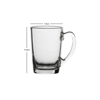 Luminarc Glass Mug 6pcs Lum Cafe 32cl N5611