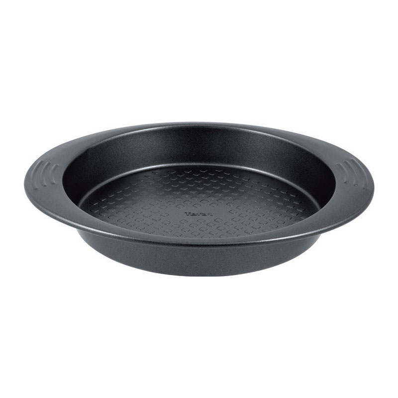 Tefal Easy Grip Baking Mold Round Cake Pan 23 Cm Carbon Steel Easy Handling Large Handles Non-Stick Coating Easy Release Easy Cleaning Dark Grey J1629645 1 Tefal Easy Grip Baking Mold Round Cake Pan 23 Cm Carbon Steel Easy Handling Large Handles Non-Stick Coating Easy Release Easy Cleaning Dark Grey J1629645