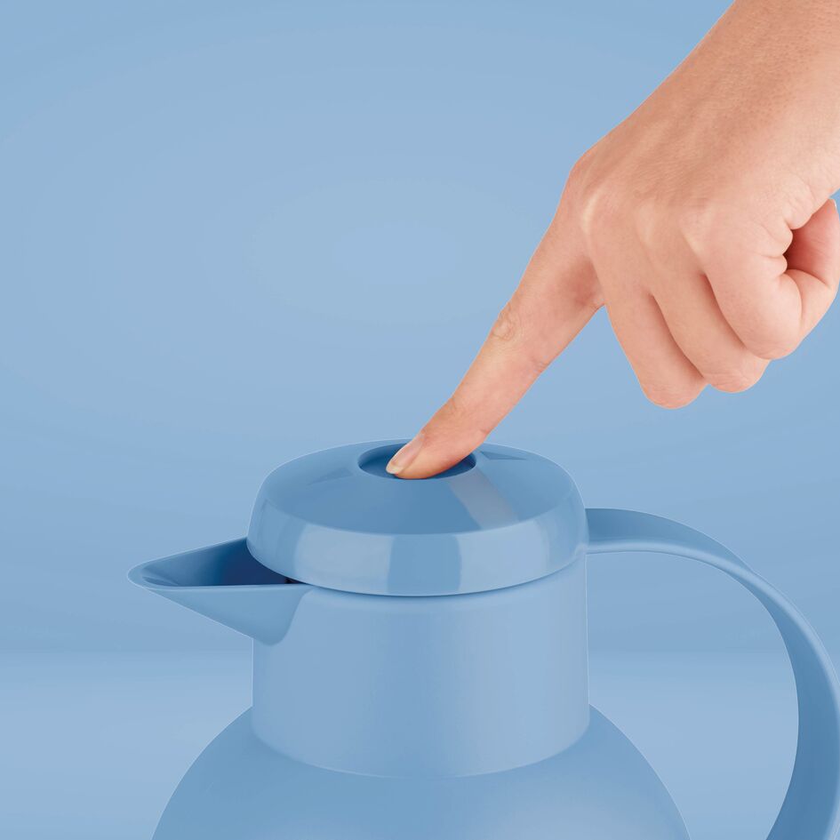 Tefal Samba Jug 1 Liter Blue Isothermal Jug Translucent Vacuum Flask Plastic-Polypropylenex (Pp) Glass Liner K3035312 F4010110 13 Tefal Samba Jug 1 Liter Blue Isothermal Jug Translucent Vacuum Flask Plastic-Polypropylenex (Pp) Glass Liner K3035312 F4010110