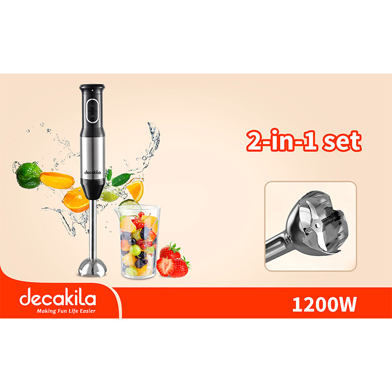 Decakila Hand Blender Multifunction 1200W Detachable Stainless Steel Mixing Rod Kejb039M 2 Decakila Hand Blender Multifunction 1200W Detachable Stainless Steel Mixing Rod Kejb039M