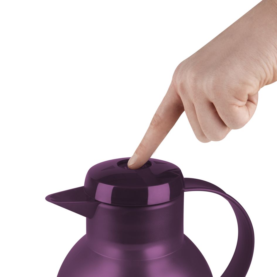 Tefal Samba Jug 1 Liter Aubergine Isothermal Jug Translucent Vacuum Flask Plastic-Polypropylenex (Pp) Glass Liner K3035312 3 Tefal Samba Jug 1 Liter Aubergine Isothermal Jug Translucent Vacuum Flask Plastic-Polypropylenex (Pp) Glass Liner K3035312