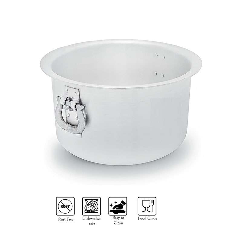 Nadstar Aluminium Sufuria 480L With Lid &Amp; Handle 59Kg Gauge 5G 5.40Mm Aluminium Tapela Patila With Handles Commercial Tope No.84