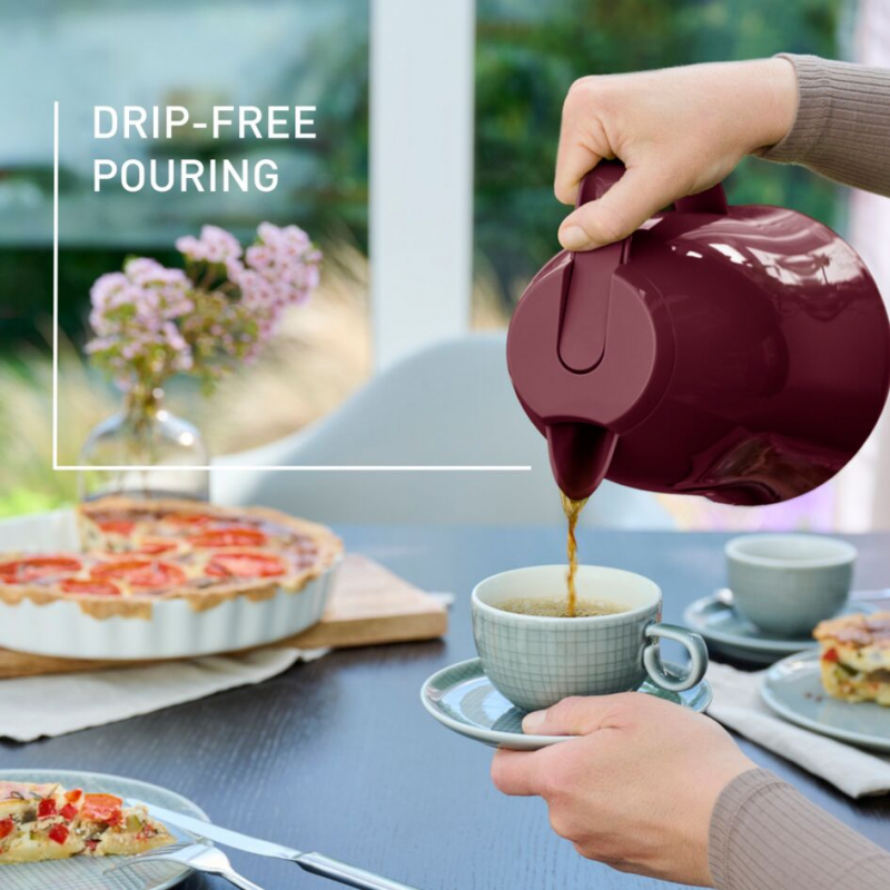 Tefal Mambo Jug Red 1 Liter Insulated Thermos Vacuum Flask Plastic-Polypropylenex (Pp) Glass Liner K3039112 9 Tefal Mambo Jug Red 1 Liter Insulated Thermos Vacuum Flask Plastic-Polypropylenex (Pp) Glass Liner K3039112