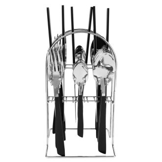 Nadstar Cutlery Set 24pcs Heavy Quality 2019024 - Multi Color Handle