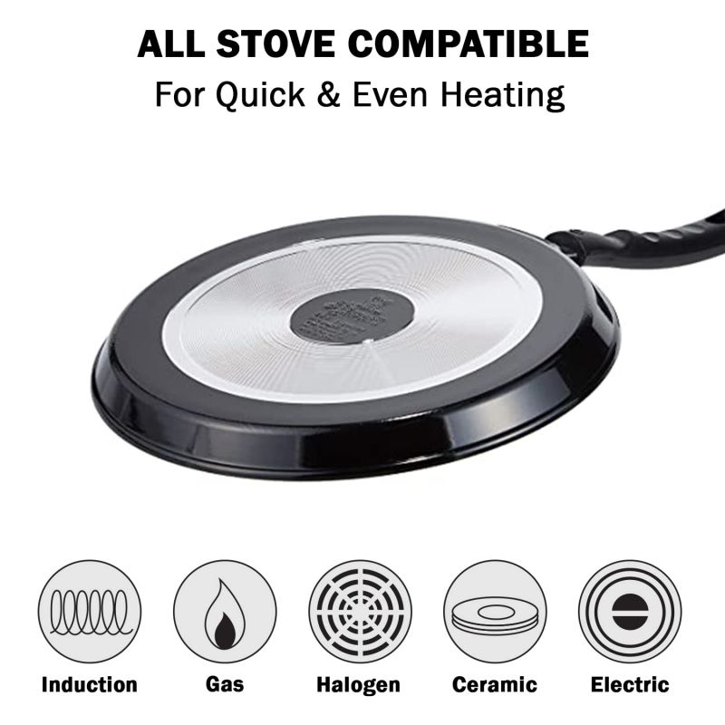 Pigeon Tawa Non-Stick Concave 25Cm Aluminium Multi Tawa Pancake Pan Flat Pan Dosa Pan 260 7 Pigeon Tawa Non-Stick Concave 25Cm Aluminium Multi Tawa Pancake Pan Flat Pan Dosa Pan 260