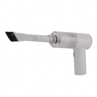 Mini Handheld Vacuum Cleaner Automatic Rechargeable for Dust Dirt for Daily Use White