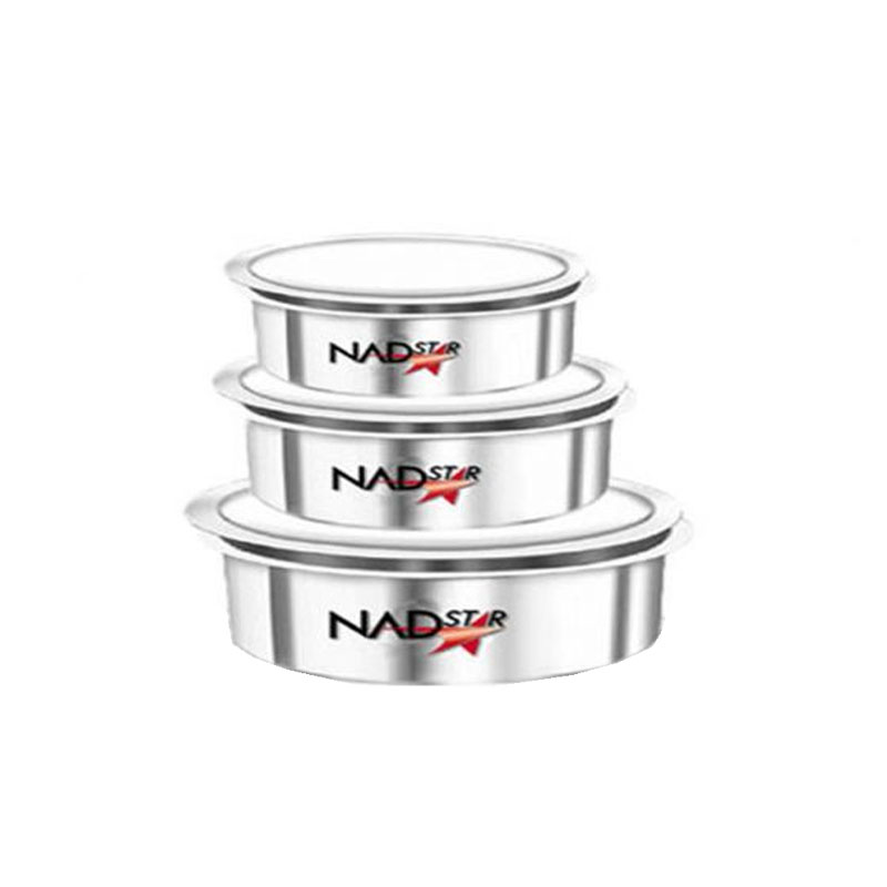 Nadstar Aluminum Sufuria 3Pcs With Lid 16-18-20 Cookware Set Tope Cooking Pot With Lid And Handle For Commercial Use - Kitchen Heavy Duty 1 Nadstar Aluminum Sufuria 3Pcs With Lid 16-18-20 Cookware Set Tope Cooking Pot With Lid And Handle For Commercial Use - Kitchen Heavy Duty