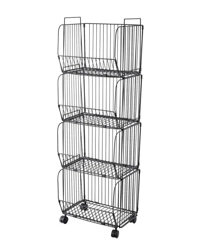 Nadstar Storage Rack Stainless Steel 3 Layers With Wheels Kitchen Standing Storage Rack Hp22-029H 17 Nadstar Storage Rack Stainless Steel 3 Layers With Wheels Kitchen Standing Storage Rack Hp22-029H