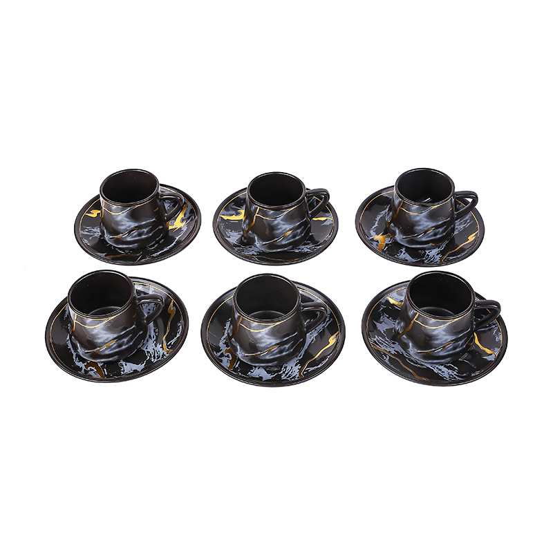 Nadstar Porcelain Cup &Amp; Saucer Golden Print Tea Coffee Cups 0035-1/2 3 Nadstar Porcelain Cup &Amp; Saucer Golden Print Tea Coffee Cups 0035-1/2