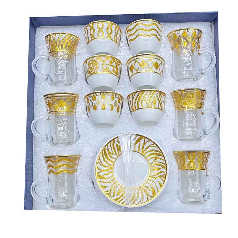 Nadstar Espresso Cup &Amp; Saucer Cawa Cup Golden Print 60Ml 715-18 1 Nadstar Espresso Cup &Amp; Saucer Cawa Cup Golden Print 60Ml 715-18