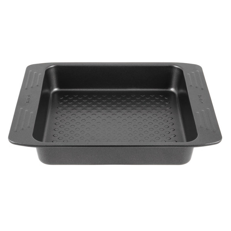 Tefal Easy Grip Baking Mold Square Cake Pan 21X21 Cm Carbon Steel Easy Handling Large H 1 Tefal Easy Grip Baking Mold Square Cake Pan 21X21 Cm Carbon Steel Easy Handling Large H
