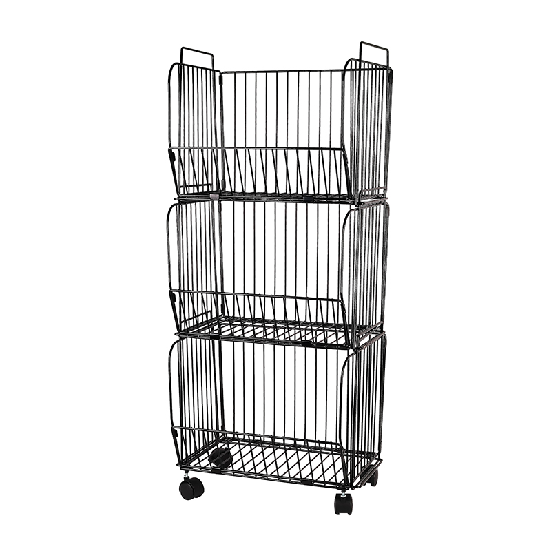 Nadstar Storage Rack Stainless Steel 3 Layers With Wheels Kitchen Standing Storage Rack Hp22-029H 1 Nadstar Storage Rack Stainless Steel 3 Layers With Wheels Kitchen Standing Storage Rack Hp22-029H