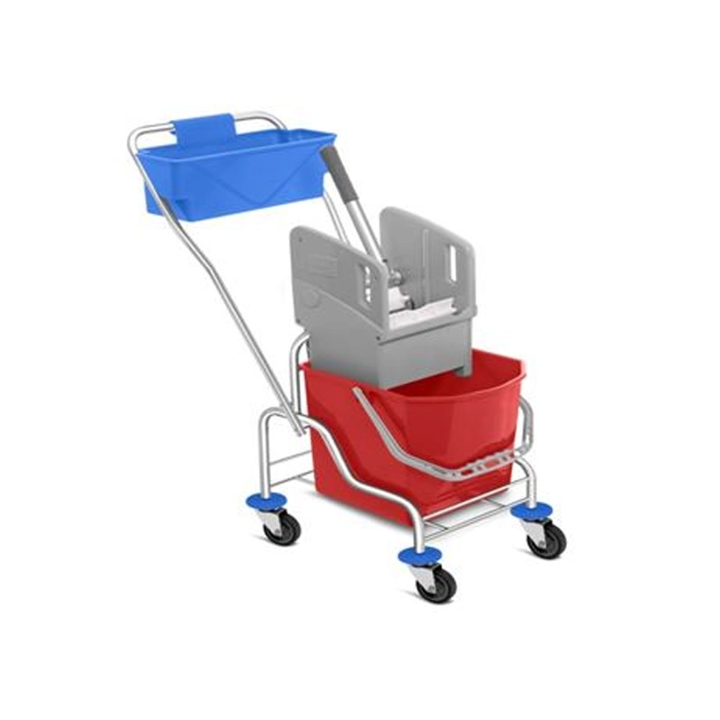 Hunts Chromium Mop And Bucket Trolley Chrtrl1-Kb 1 Hunts Chromium Mop And Bucket Trolley Chrtrl1-Kb