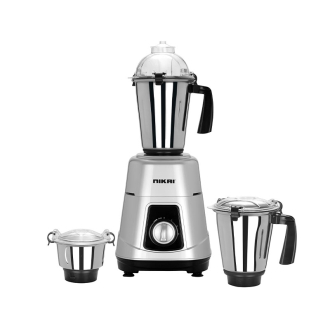 Nikai Blender Mixer Grinder 750W 3 in 1 Stainless Steel 18000 RPM Turbo Motor Durable ABS Body Stainless Steel Blade & Jars 3 Speeds + Pulse Perfect for Dry & Wet Fine Grinding Mixing & Juicing Made in India NB984A