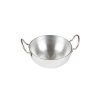 Nadstar Aluminium Classic Karai 8.25" No3 Heavy Base Aluminum Kadai Deep Frying Kadai with Handle for Kitchen
