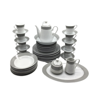 Nadstar Dinner Set 47pcs Porcelain Gray RSPD004