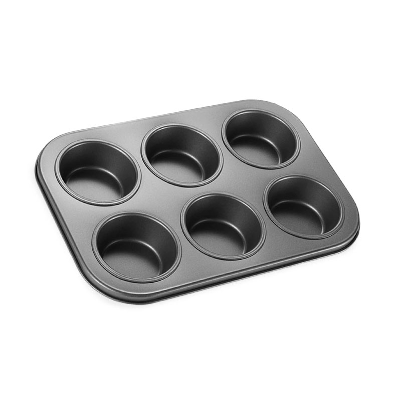 Decakila Muffin Tray 6 Holes 26.5X18.5X3 Cm Cup Cake Mold Non Stick Cake Pan Bpa Free Kmtt079B 1 Decakila Muffin Tray 6 Holes 26.5X18.5X3 Cm Cup Cake Mold Non Stick Cake Pan Bpa Free Kmtt079B