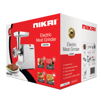 Nikai Meat Grinder 2400W 2 Steel Blades NMG745U