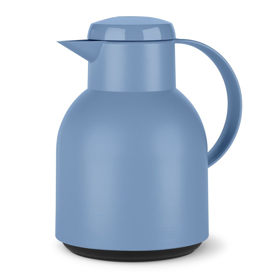 Tefal Samba Jug 1 Liter Blue Isothermal Jug Translucent Vacuum Flask Plastic-Polypropylenex (Pp) Glass Liner K3035312 F4010110 2 Tefal Samba Jug 1 Liter Blue Isothermal Jug Translucent Vacuum Flask Plastic-Polypropylenex (Pp) Glass Liner K3035312 F4010110