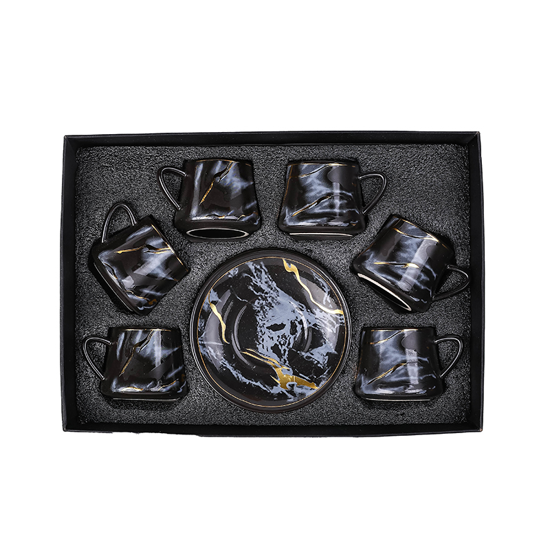 Nadstar Porcelain Cup &Amp; Saucer Golden Print Tea Coffee Cups 0035-1/2 2 Nadstar Porcelain Cup &Amp; Saucer Golden Print Tea Coffee Cups 0035-1/2