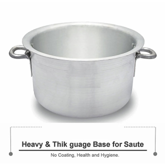 Nadstar Aluminium Sufuria 325L with Lid & Handle 41.5KG Gauge 5G 5.40MM Aluminium Tapela Patila with Handles Commercial Tope No.72