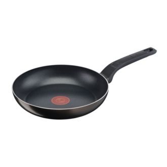 Tefal Easy Cook Frypan 28cm Titanium Non Stick Thermo Signal 100% Safe Cooking Pan Suitable for All Heat Sources Except Induction B5540602