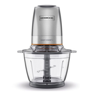 Kenwood Chopper 500W Electric Food Chopper With 600ML Bowl Quad Blade System Stainless Steel Control System Ice Chopper Glass Bowl CHP62.400SI