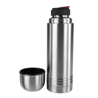 Tefal Senator Thermal Bottle 0.7L Stainless Steel Silver Robust Construction With Double Walled Safe Lock Thermos Insulated Vacuum Flask K3063314