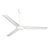 Decakila Ceiling Fan 56" 3 Blades 70W  Indoor Ceiling Fan Brushed Nickel with Brushed Nickel Steel Blades KEFC076W