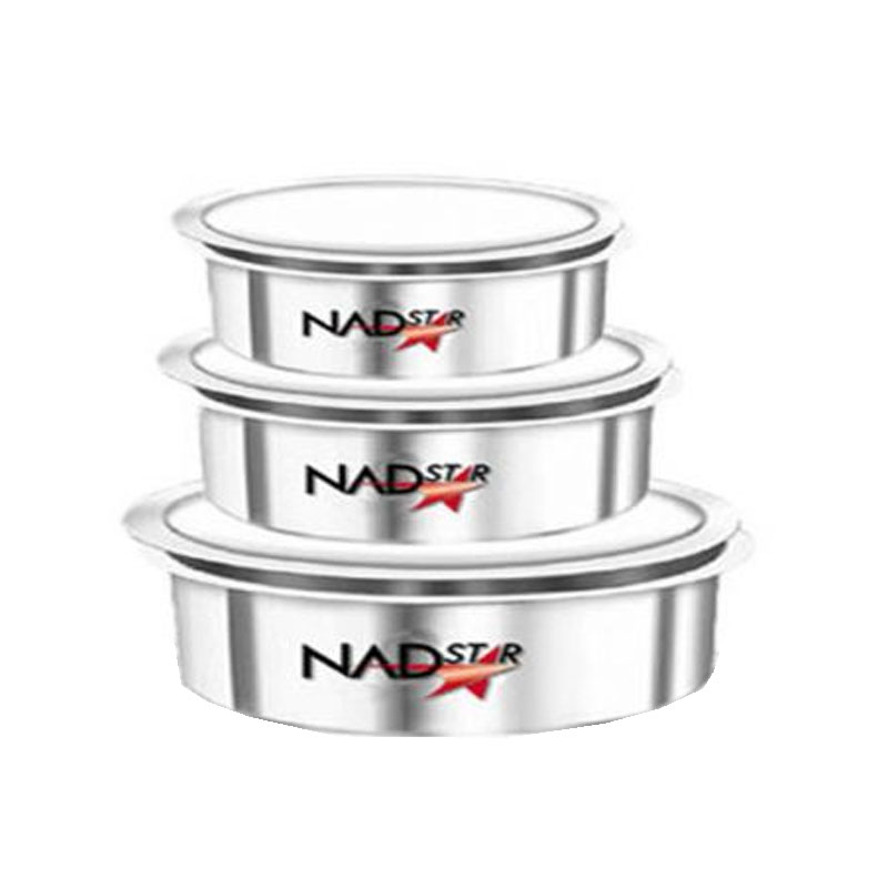 Nadstar Aluminium Sufuria 3Pcs With Lid &Amp; Handle 28-29-30 Cookware Set Tope Cooking Pot With Lid For Commercial Use - Kitchen Heavy Duty 1 Nadstar Aluminium Sufuria 3Pcs With Lid &Amp; Handle 28-29-30 Cookware Set Tope Cooking Pot With Lid For Commercial Use - Kitchen Heavy Duty
