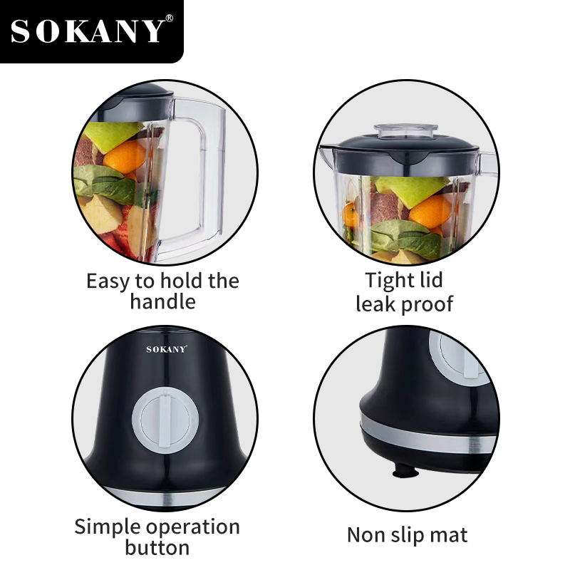 Sokany Blender 1.5L Multi-Functional Stainless Steel Blades Powerful Motor 500W Sk-Jb-181 3 Sokany Blender 1.5L Multi-Functional Stainless Steel Blades Powerful Motor 500W Sk-Jb-181