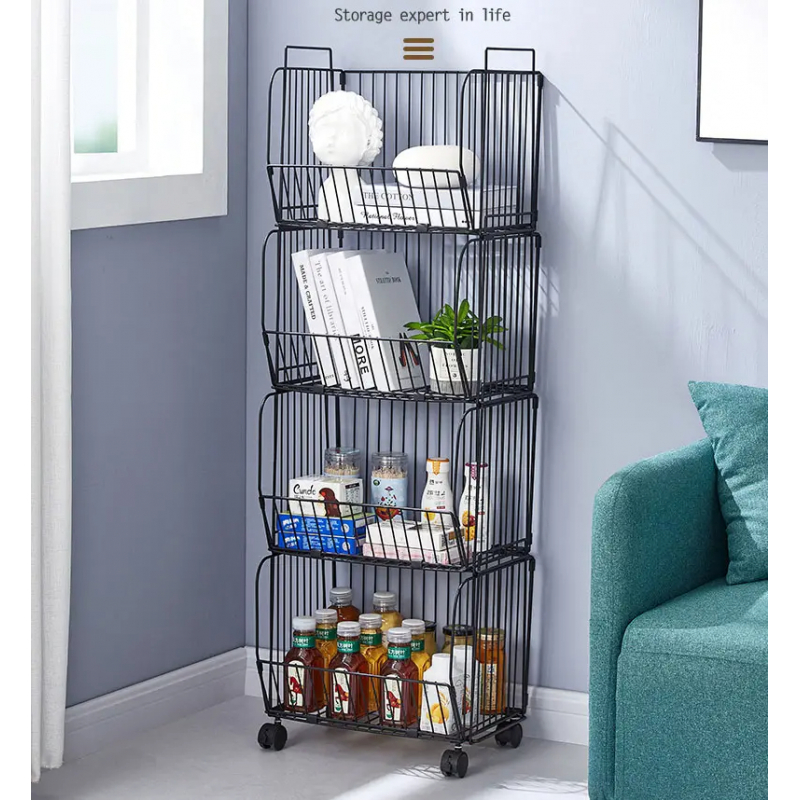 Nadstar Storage Rack Stainless Steel 3 Layers With Wheels Kitchen Standing Storage Rack Hp22-029H 12 Nadstar Storage Rack Stainless Steel 3 Layers With Wheels Kitchen Standing Storage Rack Hp22-029H