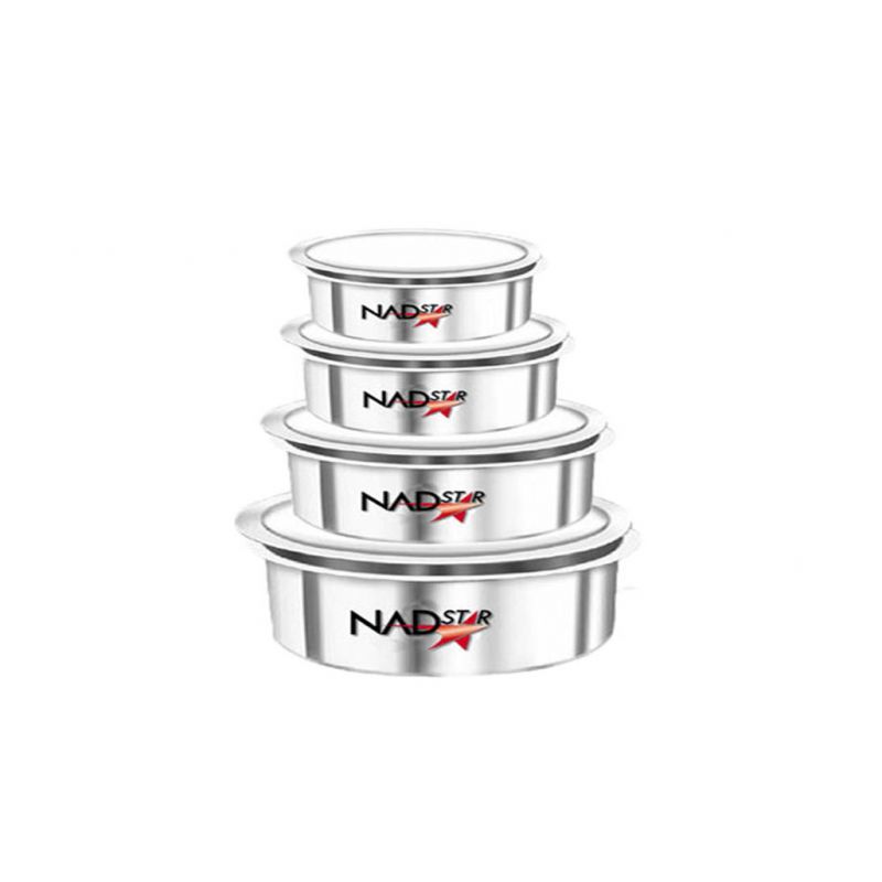 Nadstar Aluminum Sufuria 4Pcs With Lid No Handle 24-25-26-27 Cookware Set Tope Cooking Pot With Lid For Commercial Use - Kitchen Heavy Duty 1 Nadstar Aluminum Sufuria 4Pcs With Lid No Handle 24-25-26-27 Cookware Set Tope Cooking Pot With Lid For Commercial Use - Kitchen Heavy Duty