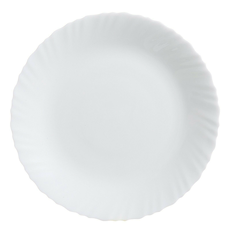 Luminarc Feston White Dinner Plate 25Cm 6Pcs P4082 1 Luminarc Feston White Dinner Plate 25Cm 6Pcs P4082
