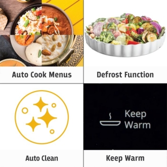Whirlpool Microwave 23L 900W Digital Auto Cook Menu's Defrost Function Auto Clean & Keep Warm Function MWF 800