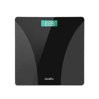 Decakila Bathroom Scale 2.5-180KG Scale for Body Weight Weighing Professional Clear LED Display and Step-On KMTT038W