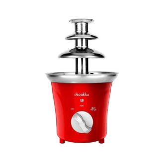 Decakila Chocolate Fountain 70W 3 Levels Of Melting Stainless Steel Plastic Body Fondue Chocolate Fountain KETT011R
