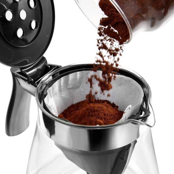 De'Longhi Coffee Maker Clessidra Drip 1.25L 1800W 10 Cups Auto-Shut Off Water Level Indicator Glass Carafe Anti Drip Keep Warm Award Winning Design Icm17210 5 De'Longhi Coffee Maker Clessidra Drip 1.25L 1800W 10 Cups Auto-Shut Off Water Level Indicator Glass Carafe Anti Drip Keep Warm Award Winning Design Icm17210