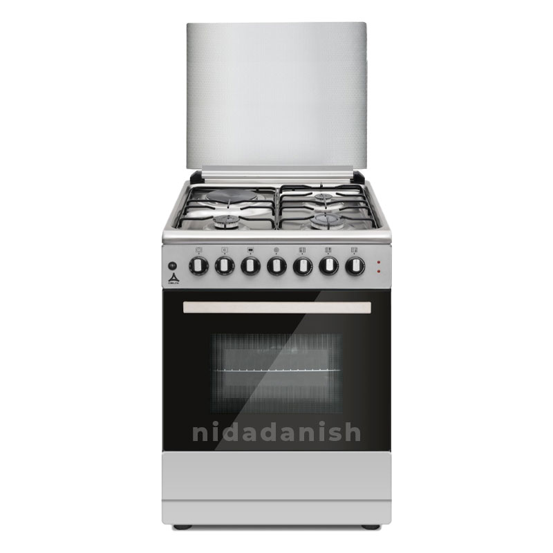 Delta Cookers 60X60 Electric Oven &Amp; Grill 3Gas &Amp; 1Elec Burner Inox Dgc-6031.I 1 Delta Cookers 60X60 Electric Oven &Amp; Grill 3Gas &Amp; 1Elec Burner Inox Dgc-6031.I