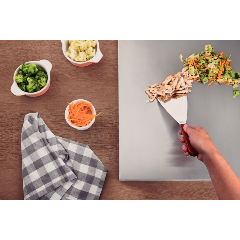 Tramontina Scraper Spatula 5&Quot; Stainless Steel Blade, Red Polywood Treated Wood Handle 21166/175 5 Tramontina Scraper Spatula 5&Quot; Stainless Steel Blade, Red Polywood Treated Wood Handle 21166/175