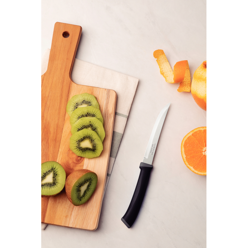 Tramontina Felice Barbecue Knife 5'' Stainless Steel Blades, Smooth Edge &Amp; Black Polypropylene Handles 2Pc Set 23493/205 3 Tramontina Felice Barbecue Knife 5'' Stainless Steel Blades, Smooth Edge &Amp; Black Polypropylene Handles 2Pc Set 23493/205