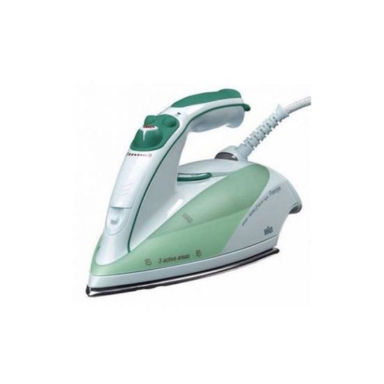 Braun Steam Iron 300Ml Tank Dry And Spray Function 2000W Ts510 Adjustable Temperature Technology Ceramic Nonstick Plate 95G Per Min Vertical Steam Shot 2 Braun Texstyle 5 Steam Iron - Eloxal Sole Plate Anti-Drip System 300Ml Water Tank Capacity Ts510