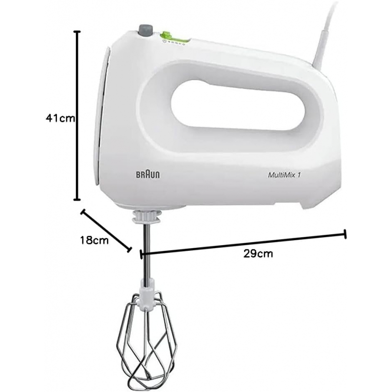 Braun 2 In 1 Hand And Stand Mixer 3L With Attachments 400W 4 Speeds + Turbo Automatic Driven Hm101Ai-Hm1070Wh 6 Braun 2 In 1 Hand And Stand Mixer 3L With Attachments 400W 4 Speeds + Turbo Automatic Driven Hm101Ai-Hm1070Wh