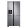 Samsung Refrigerator 617L with Sleek & Seamless Design, Side By Side.  SpaceMax, Digital Inverter, Auto Ice Maker, Non-plumb Dispenser Silver RS64R5111M9