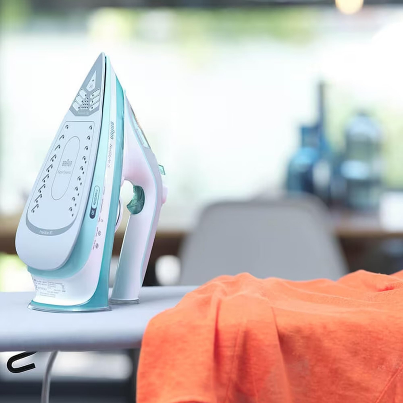 Braun Steam Iron 300Ml Tank Dry And Spray Function 2000W Ts510 Adjustable Temperature Technology Ceramic Nonstick Plate 95G Per Min Vertical Steam Shot 11 Braun Texstyle 5 Steam Iron - Eloxal Sole Plate Anti-Drip System 300Ml Water Tank Capacity Ts510